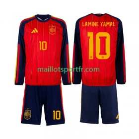 Maillot de Foot Espagne Lamine Yamal 10 World Cup Enfant Domicile 2026 ML